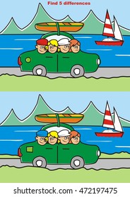 game, find five differences