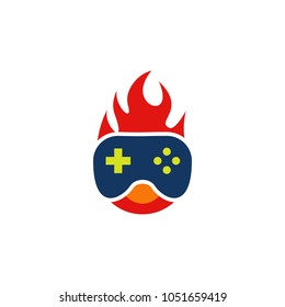 Game Fire Logo Icon Design
