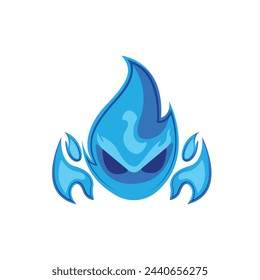 Game fire mascot esport logo design, Logo fire devil.