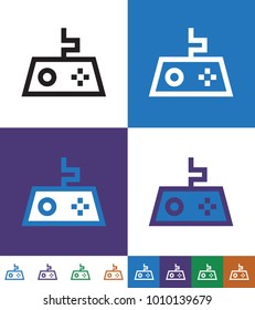 Game Flat minimal icon vector