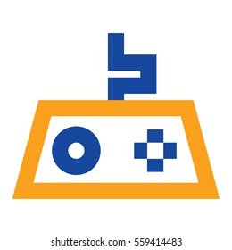 Game Flat minimal icon vector