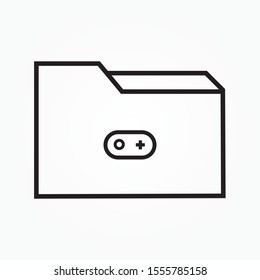 game folder single icon design vector illustration