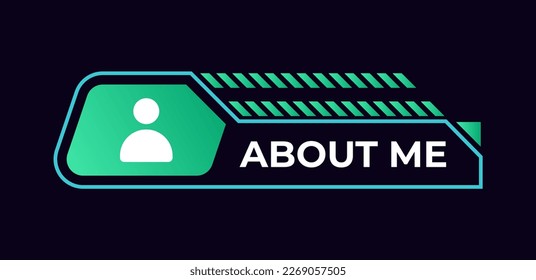 Game frame. Stream overlay banner with button UI template. Futuristic live interface. Isolated streaming show graphic. Vector square digital element