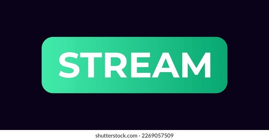 Game frame. Stream overlay banner with button UI template. Futuristic live interface. Isolated streaming show graphic. Vector square digital element