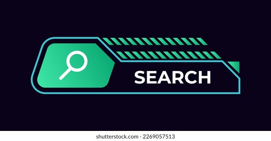 Game frame. Stream overlay banner with button UI template. Futuristic live interface. Isolated streaming show graphic. Vector square digital element