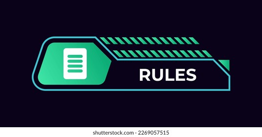 Game frame. Stream overlay banner with button UI template. Futuristic live interface. Isolated streaming show graphic. Vector square digital element