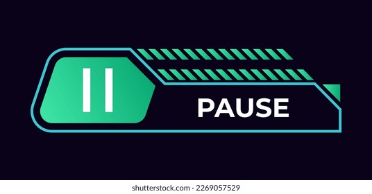 Game frame. Stream overlay banner with button UI template. Futuristic live interface. Isolated streaming show graphic. Vector square digital element