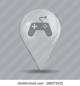 Game and Fun Glossy Icon Vector Illustration EPS10