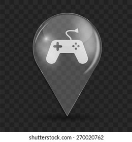 Game and Fun Glossy Icon Vector Illustration EPS10