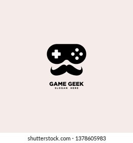 Game Geek logo template, vector illustration - Vector