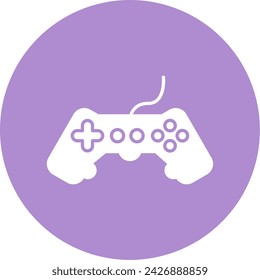 Game Glyph Circle Style Icon