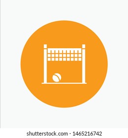Game, Goalpost, Net, Volleyball. Vector Icon Template background