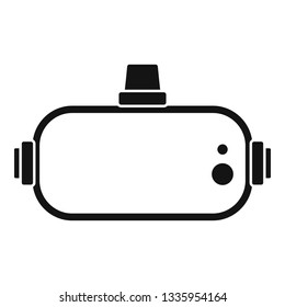 Game goggles icon. Simple illustration of game goggles vector icon for web design isolated on white background
