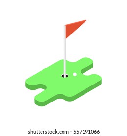 Game of golf. Vector illustration .