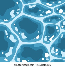 Game Ground Texture. Cartoon Surface, Dirt Ground Layer For Game Level Design Vector Illustration. Background Of Material Pattern