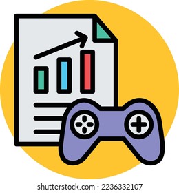 Game Growth Vector Icon which is suitable for commercial work and easily modify or edit it
