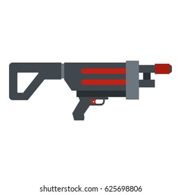 Game gun icon flat isolated on white background vector illustration
