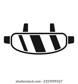 Game headset icon simple vector. Vr reality. Tech view
