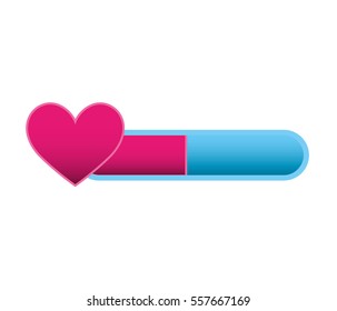 game heart isolated icon vector illustration design