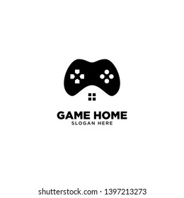 Game Home Logo Design Vector