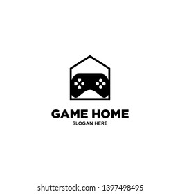 Game Home Logo Design Vector