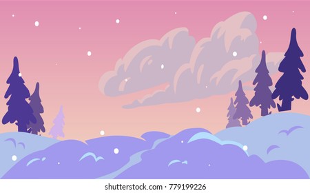 Game Horizontal Forest Background 2D games, action, adventure, hack and slash for PC computers, mobile apps and browsers