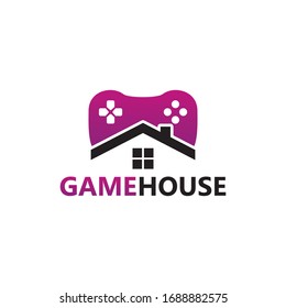 Game House Logo Template Design