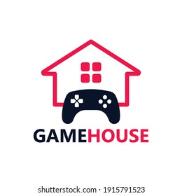 Game house logo template design