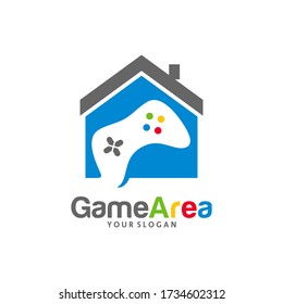 Game House logo vector template, Creative Home Game logo design concepts, Icon symbol
