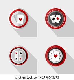 Game icon app. Casino playing card design concept. Illustration vector