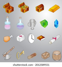 Game Icon und Assest Info Graphics