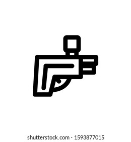 game icon design line style part 6 gun 
