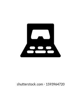 game icon design solid style part 3 laptop