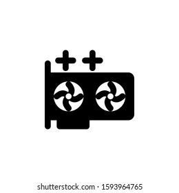 game icon design solid style part 12 video graphic card
