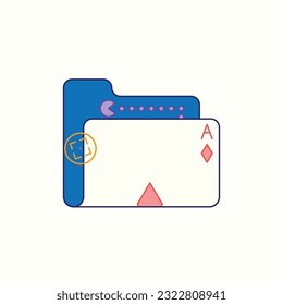 Spielsymbol, einzeln auf hellem Hintergrund, ideal für Website, Blog, Logo, Grafikdesign, soziale Medien, Benutzeroberfläche, mobile App