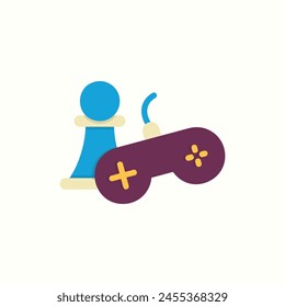 game icon, isolated icon in light background, perfect for website, blog, logo, graphic design, social media, UI, mobile app