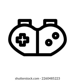 Spielsymbol einzeln auf Schwarz. Spielsymbol geeignet für Grafikdesigner und Websites auf weißem Hintergrund. Symbolvektor