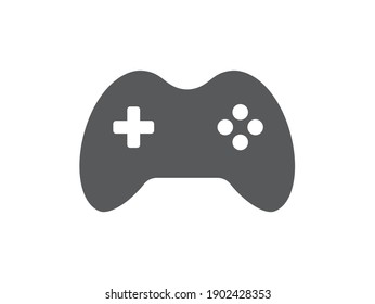 Icono de juego aislado en fondo blanco. Icono de juego Joystick Controller. Diseño plano. Ilustración vectorial.