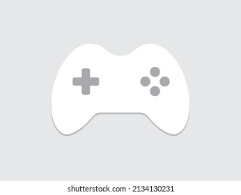 Game icon isolated on white background. Joystick Controller game icon. Flat design. Vector illustration.