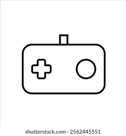 game icon. joystick. controller, console, board icon. controller. line design style. Vector Illustration