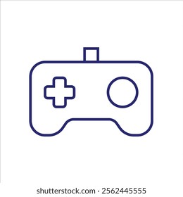 game icon. joystick. controller, console, board icon. controller. line design style. Vector Illustration