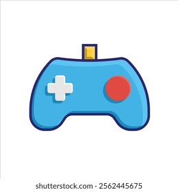 game icon. joystick. controller, console, board icon. controller. flat color design style. Vector Illustration