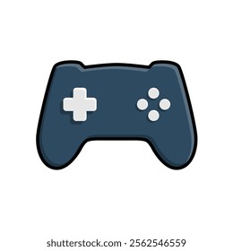 game icon. joystick, controller, console. for rental logo, web icon, play station, colored flat design style. Vector design