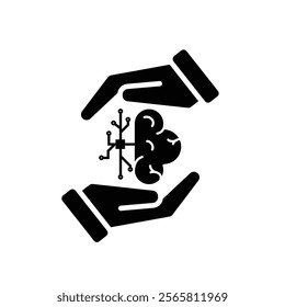 game icon. joystick in hand, controller, console. for rental logo, web icon, play station, solid design style. Vector design