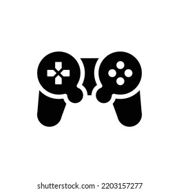 Game Icon, Joystick Icon, Play Icon Sign Vector Isolated on White Artboard