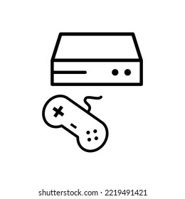 Game Icon, Joystick Icon, Play Icon Sign Vector Isolated on White Artboard