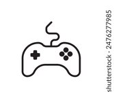 Game icon with linear design 