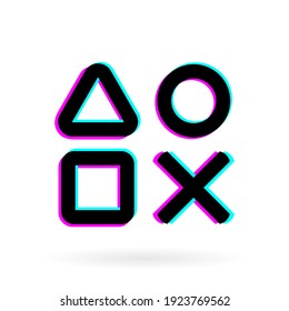 game icon logo shadow concept