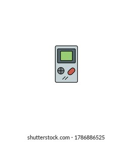 icono de juego sobre fondo blanco, gamepad, consola de juegos, 
joystick