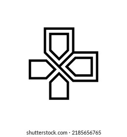 Game Icon, Play Icon Sign Vector Isolated on White Artboard